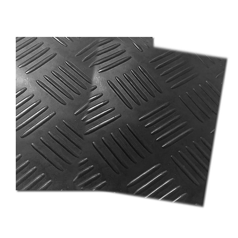 แผ่นยางฉนวนไฟฟ้า (แผ่นยางลายเช็คเกอร์) 5 มม. หน้ากว้าง 1 เมตร