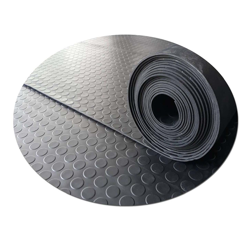 แผ่นยางฉนวนไฟฟ้า (แผ่นยางลายเหรียญ) 5 มม. หน้ากว้าง 1 เมตร